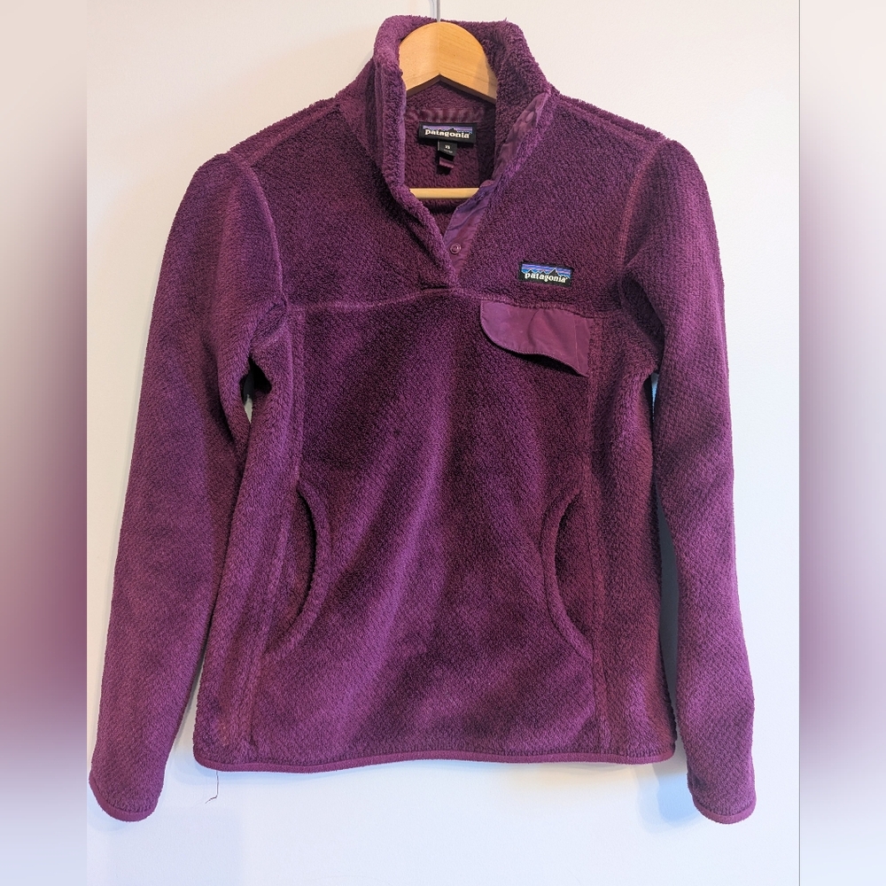 Patagonia Synchilla Purple Snap T Fleece Pullover
